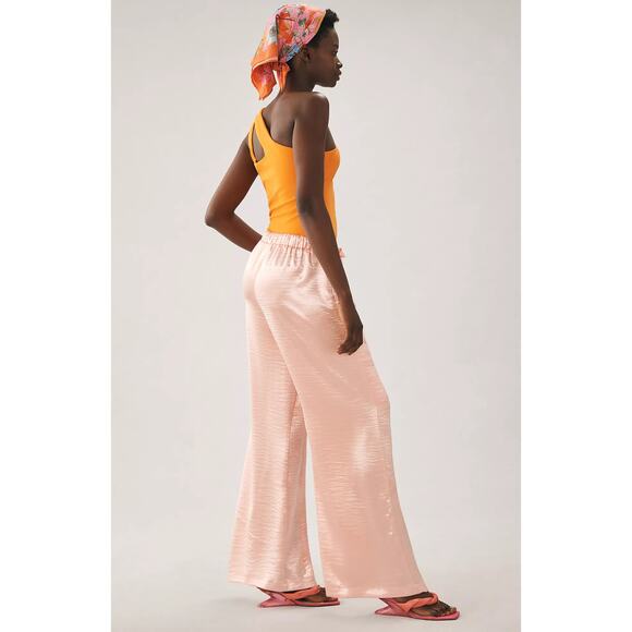 Anthropologie Self Contrast Satin Cargo Pants - New XSP - Picture 4 of 6